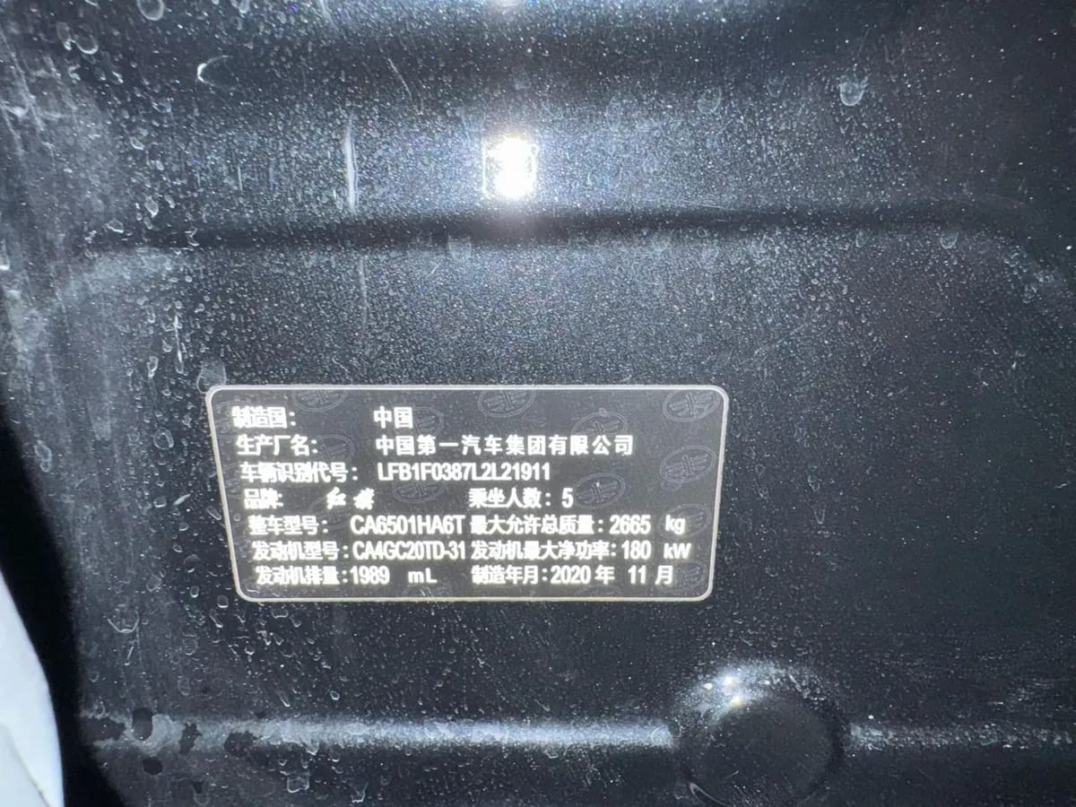 Hongqi HS7 2021 2.0T DCT 10